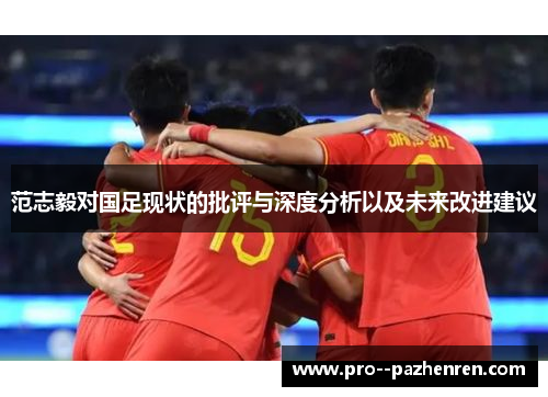 范志毅对国足现状的批评与深度分析以及未来改进建议